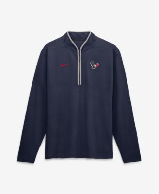 Men's Navy Houston Texans Dri-FIT Victory Half-Zip Pullover