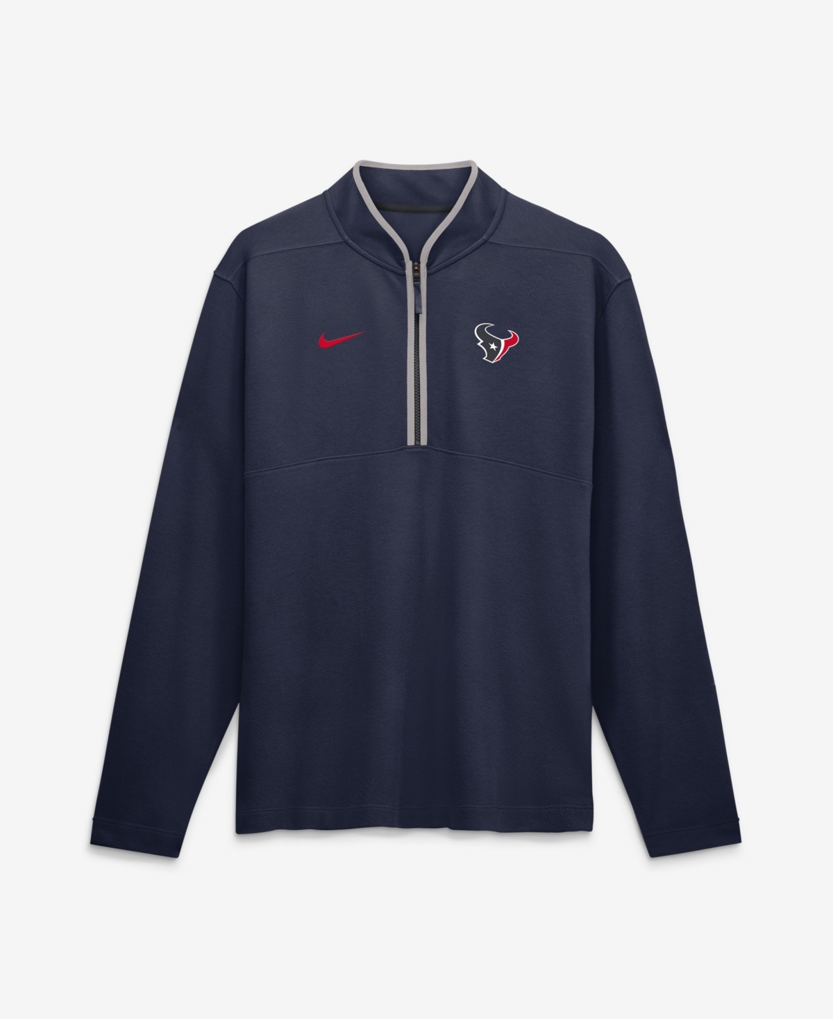 Nike Men's Navy Houston Texans Dri-fit Victory Half-Zip Pullover - Navy, Gray