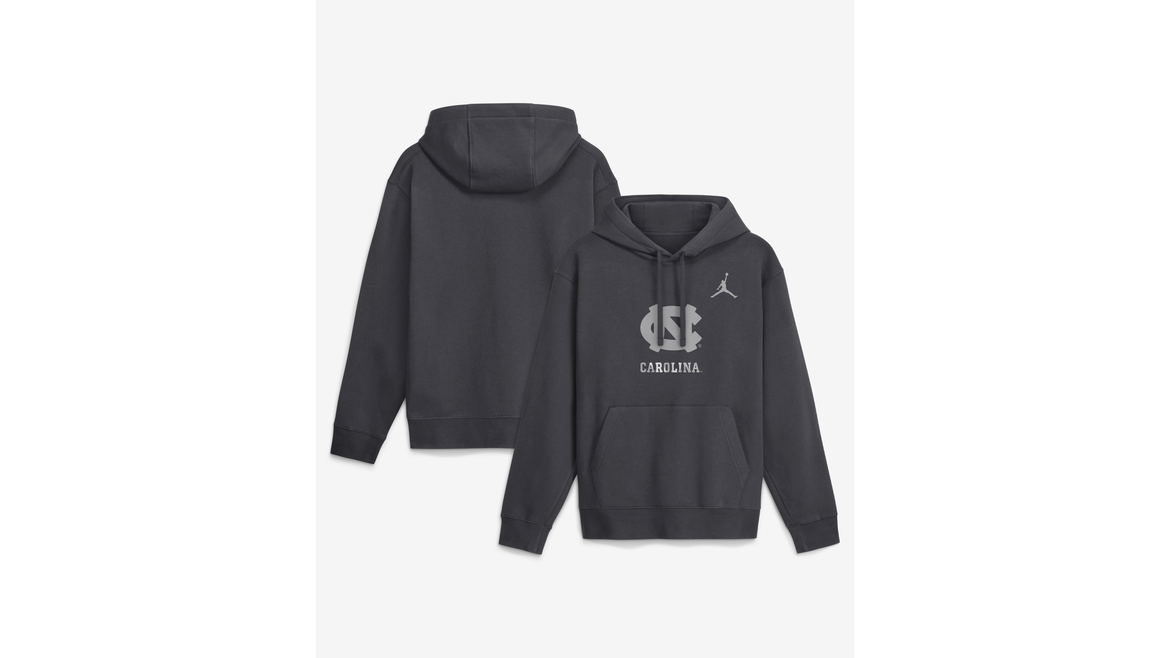 Jordan Men's Anthracite North Carolina Tar Heels Club Fleece Hoodie