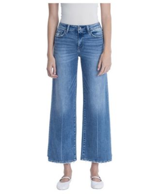 Women's Wolf N Crane High-Rise Wide-Leg Step-Hem Denim Jeans