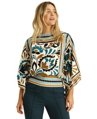 Women's Fenna Printed Scarf Top