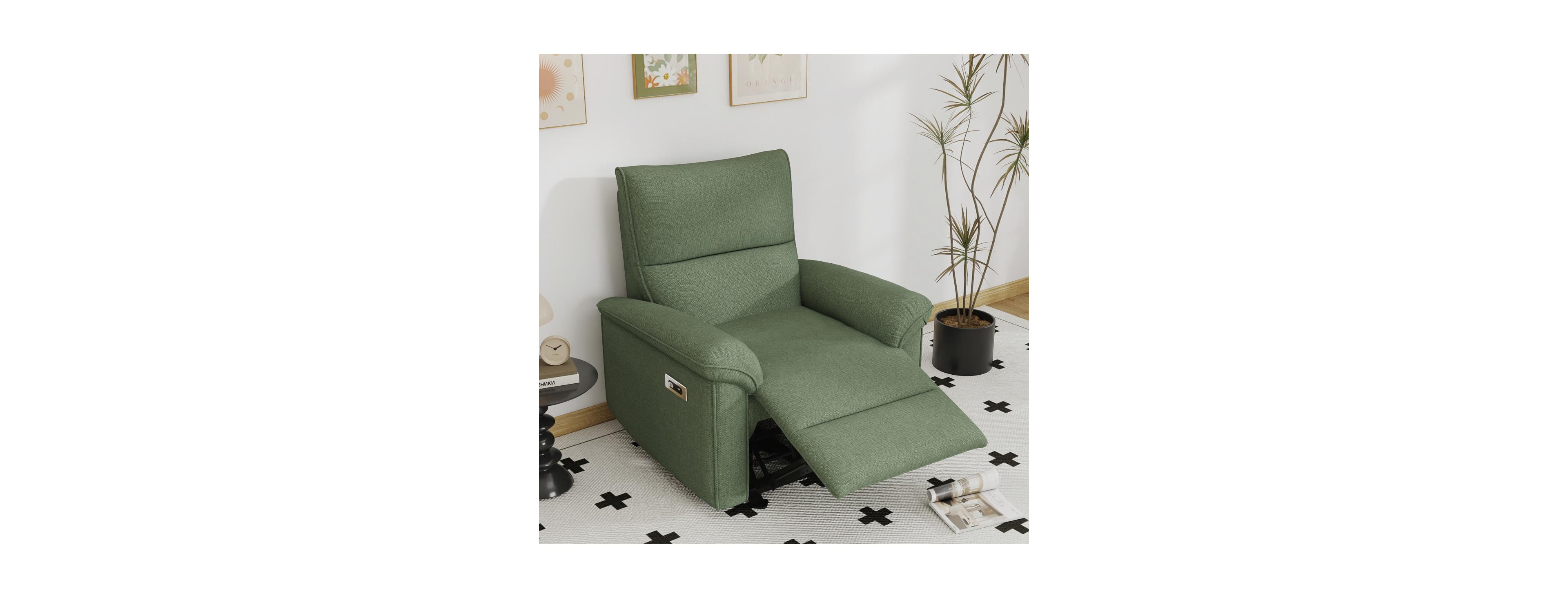 Streamdale Furniture Power Wall Hugger Recliner with Usb Port