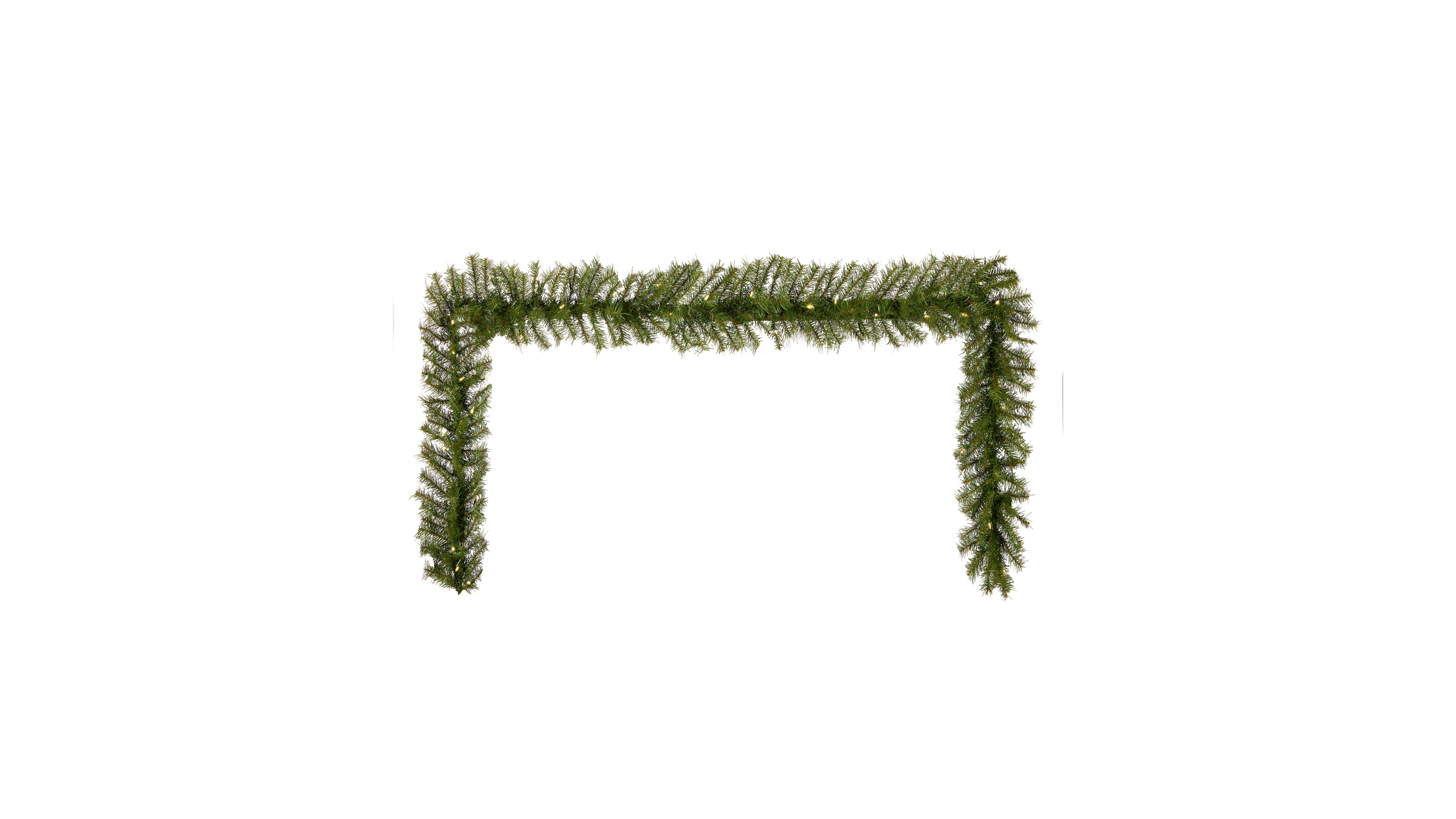 National Tree Company 9' x 12" Norwood Fir Garland with 100 Clear Lights