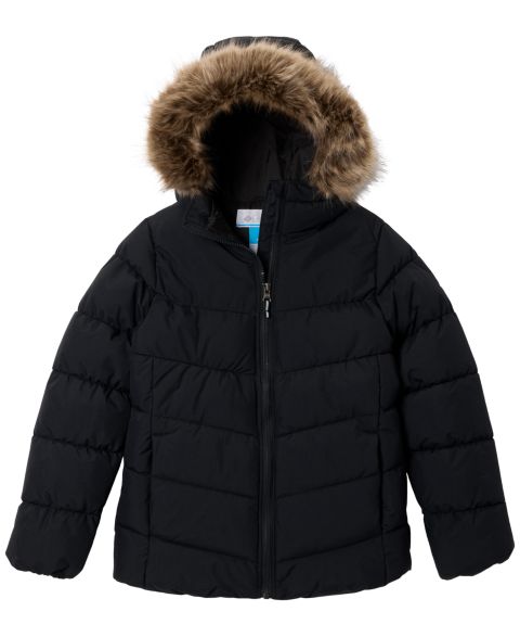 Куртка Columbia Arctic Blast III Waterproof Puffer Hooded для девочек, цвет: Чёрный