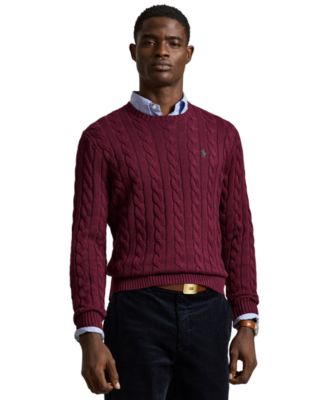 Men's Cable-Knit Cotton Sweater