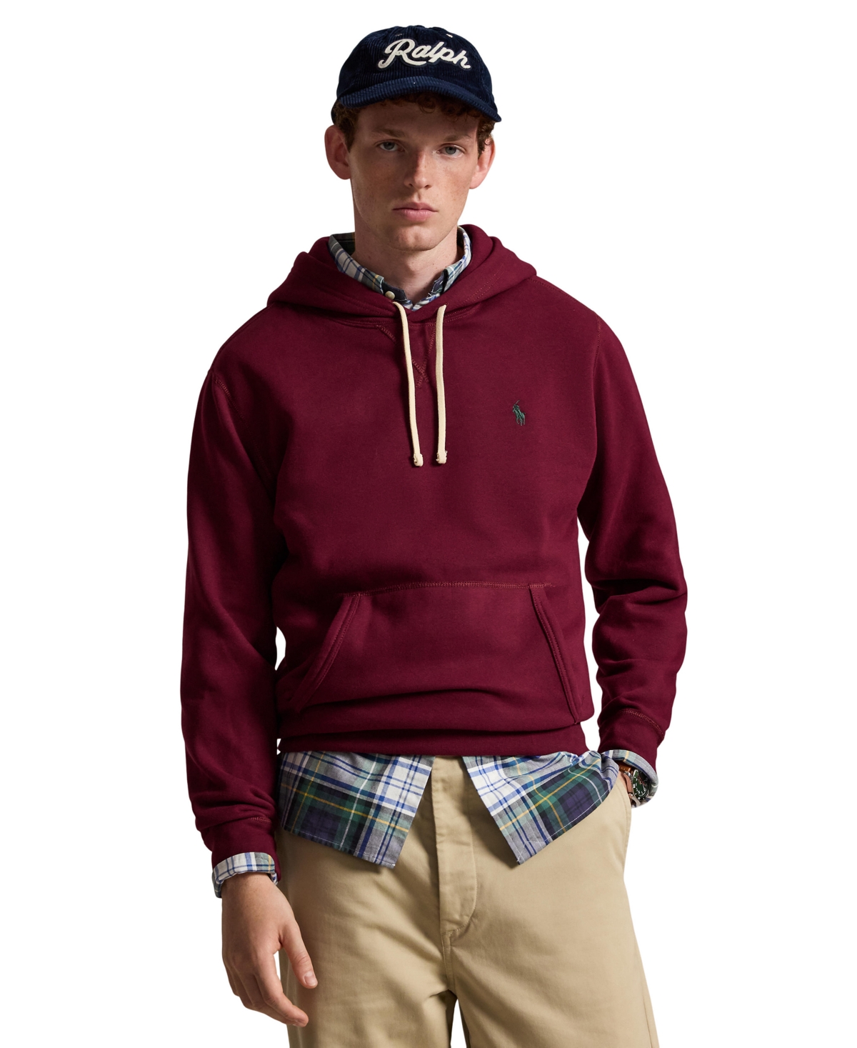 Polo Ralph Lauren Men's Rl Fleece Hoodie - Classic Wine