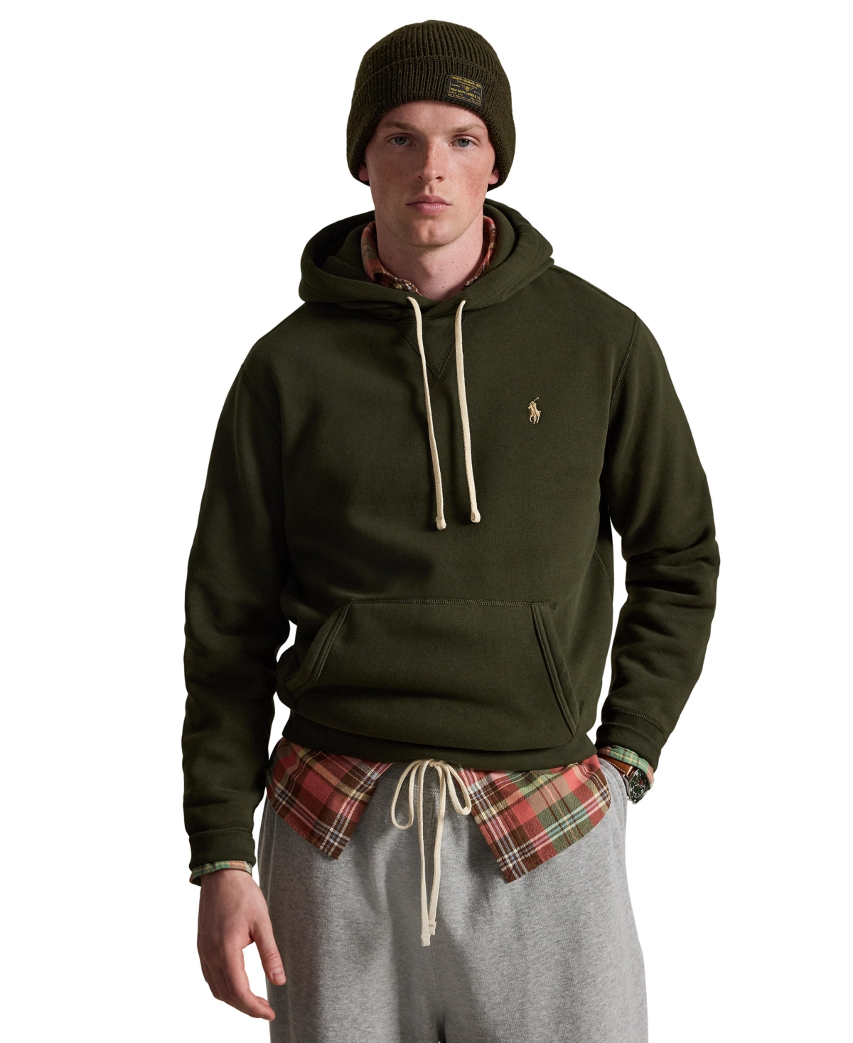 Polo Ralph Lauren Men's Rl Fleece Hoodie - Company Olive