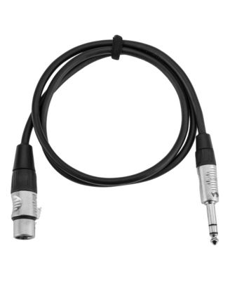 Elite Pro 1/4" TRS M to XLR F Interconnect Cable 3 ft.