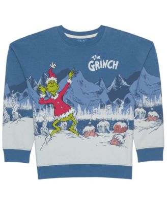 Boys' 5-20 Grinch Whoville Screen-Printed Crewneck Sweatshirt