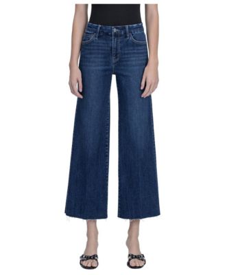 Women's High-Rise Wide-Leg Cropped Jeans