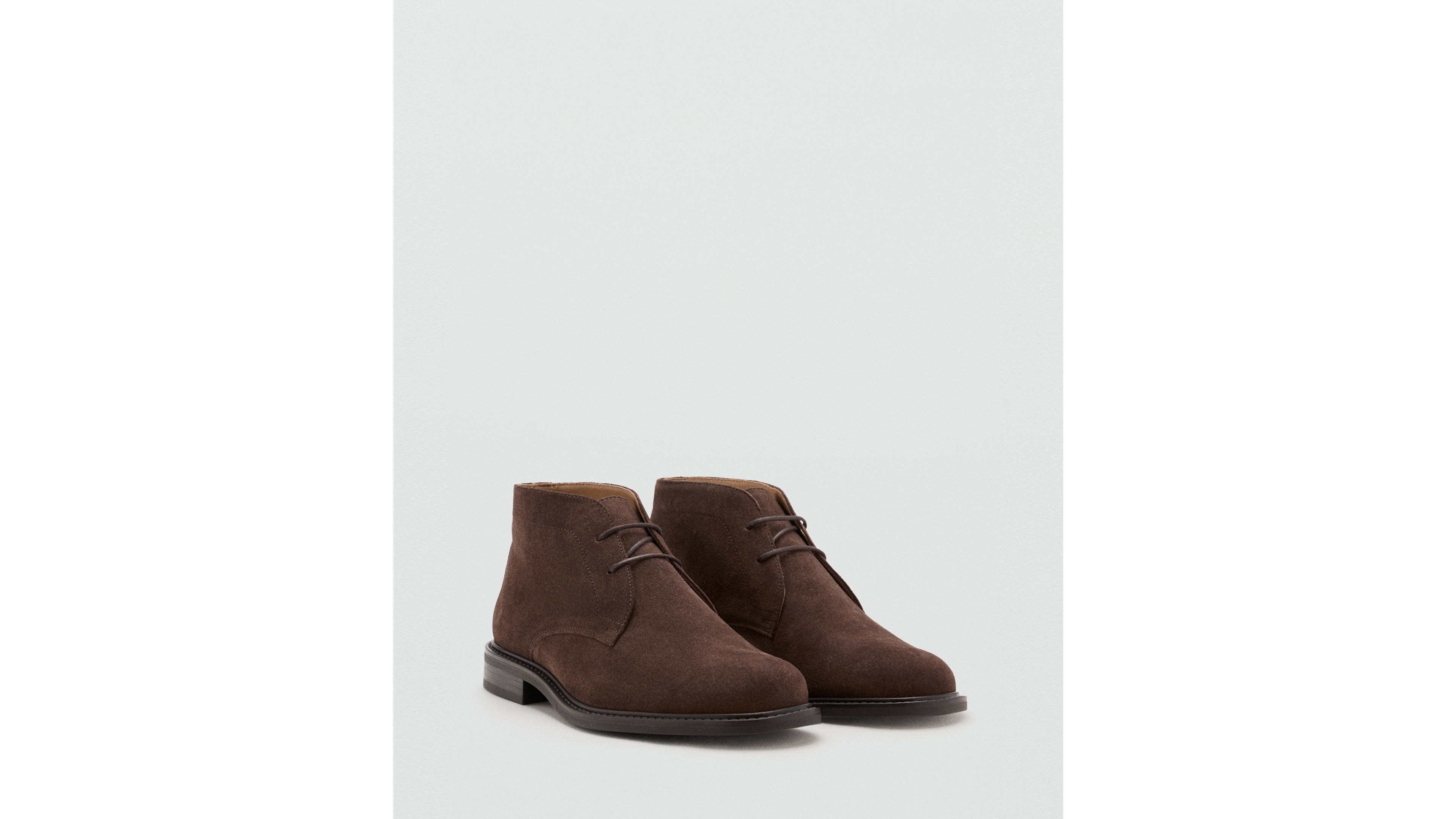 Mango Men's Safari Chukka Lace-Up Leather Boots