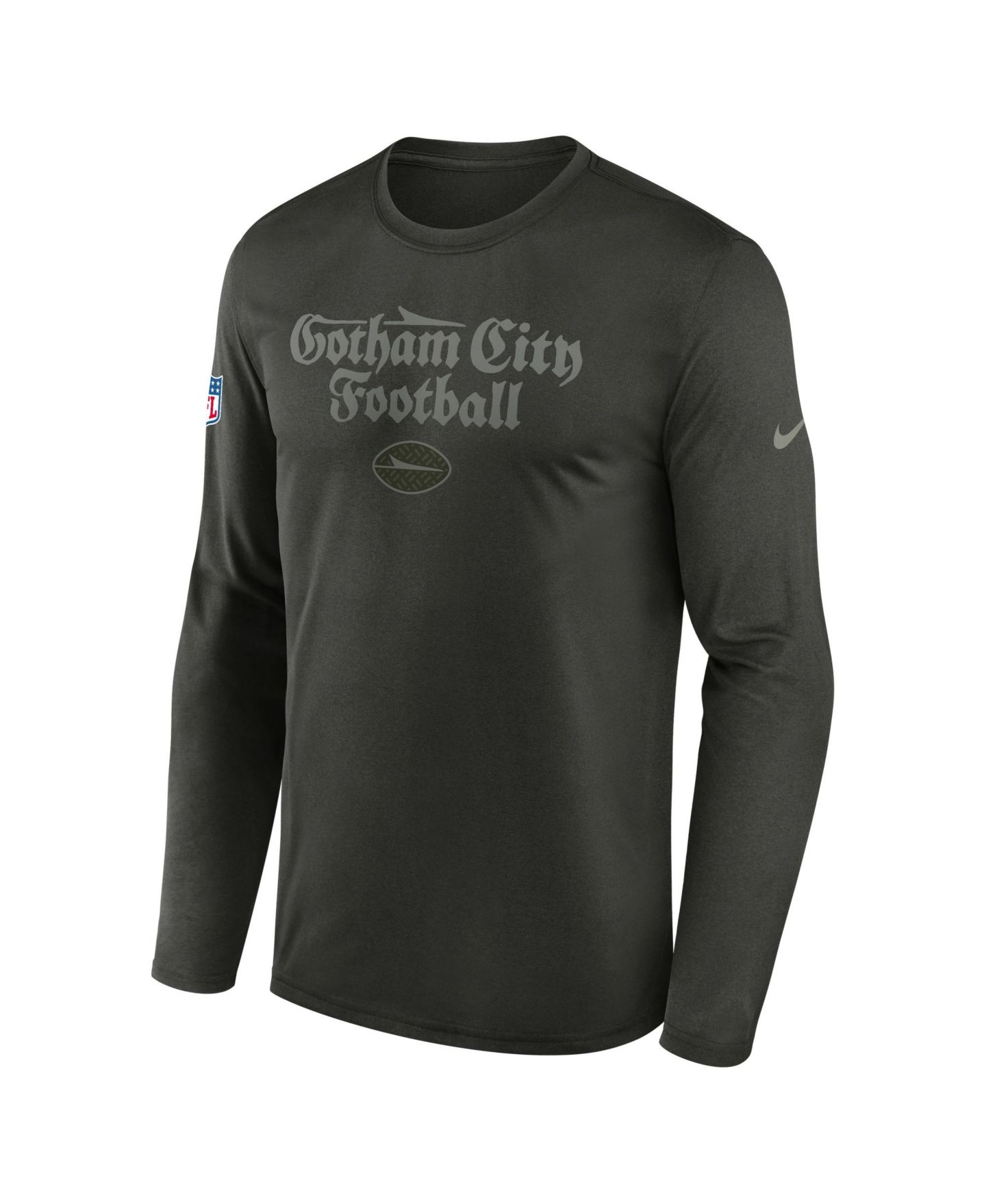 Мужская футболка Nike Green New York Jets Rivalries Collection Sideline Legend Long-Sleeve — фото 6