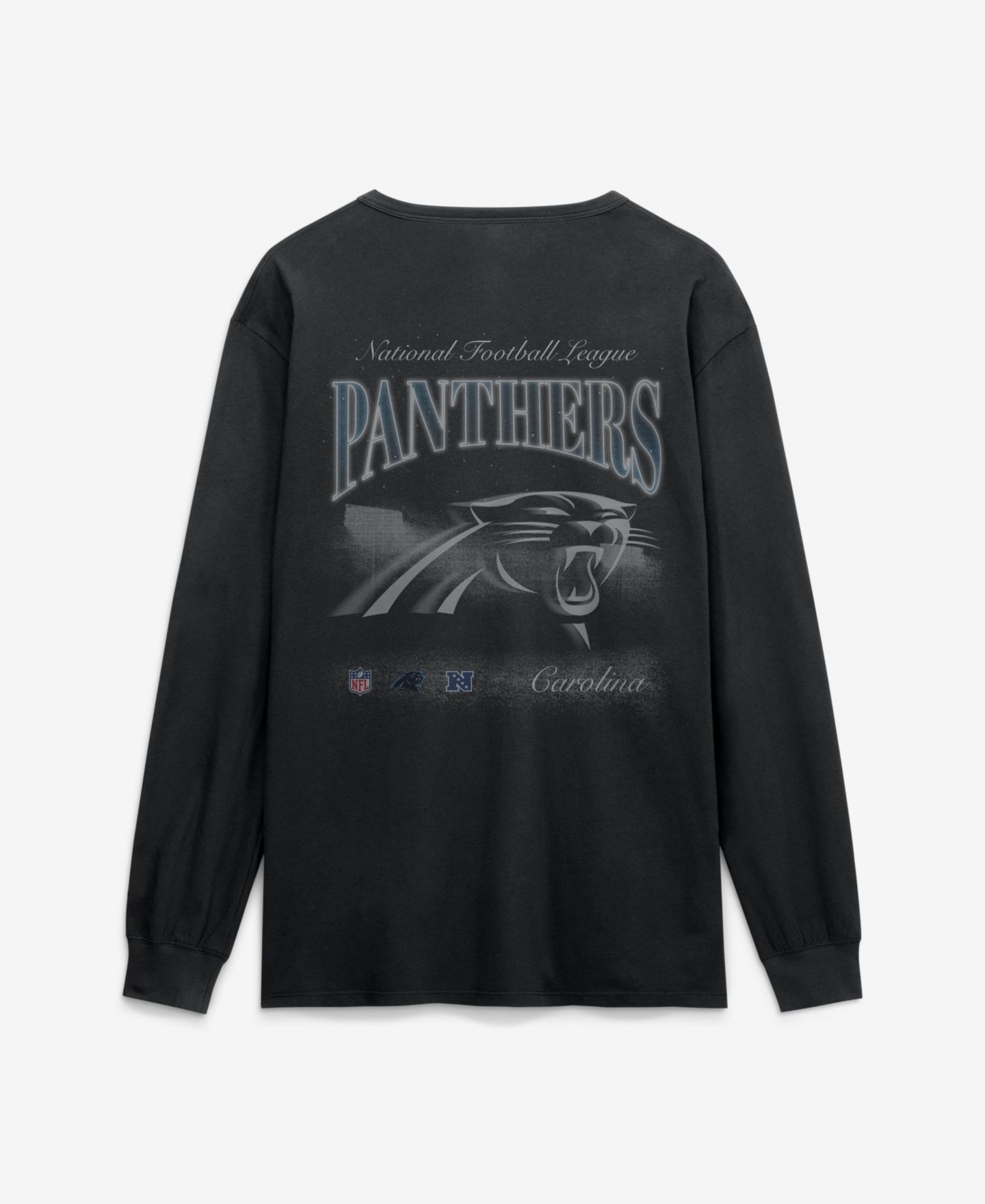 Мужская футболка Fanatics Black Carolina Panthers Midnight Falls Long-Sleeve — фото 3