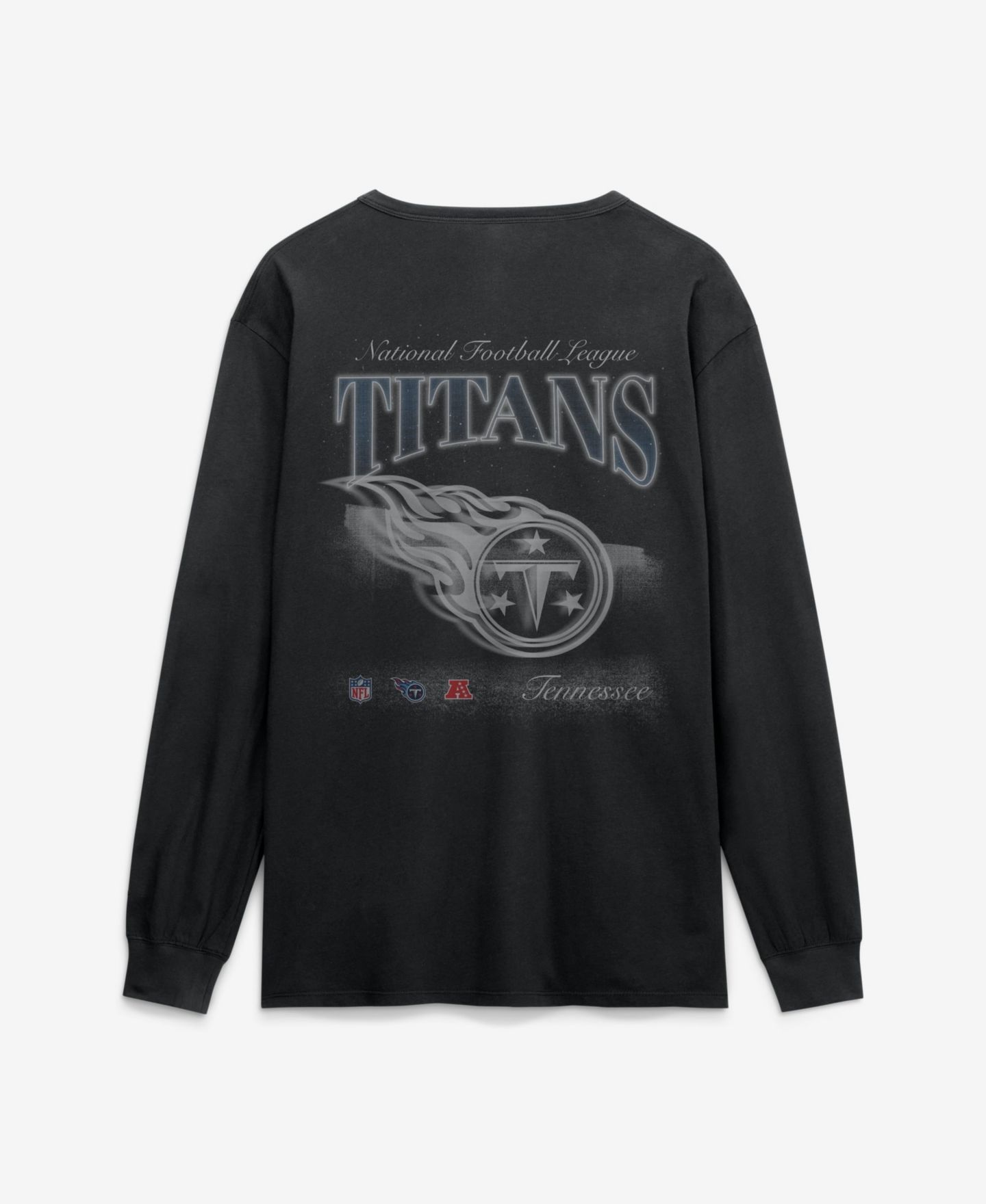 Мужская футболка Fanatics Black Tennessee Titans Midnight Falls Long-Sleeve — фото 3