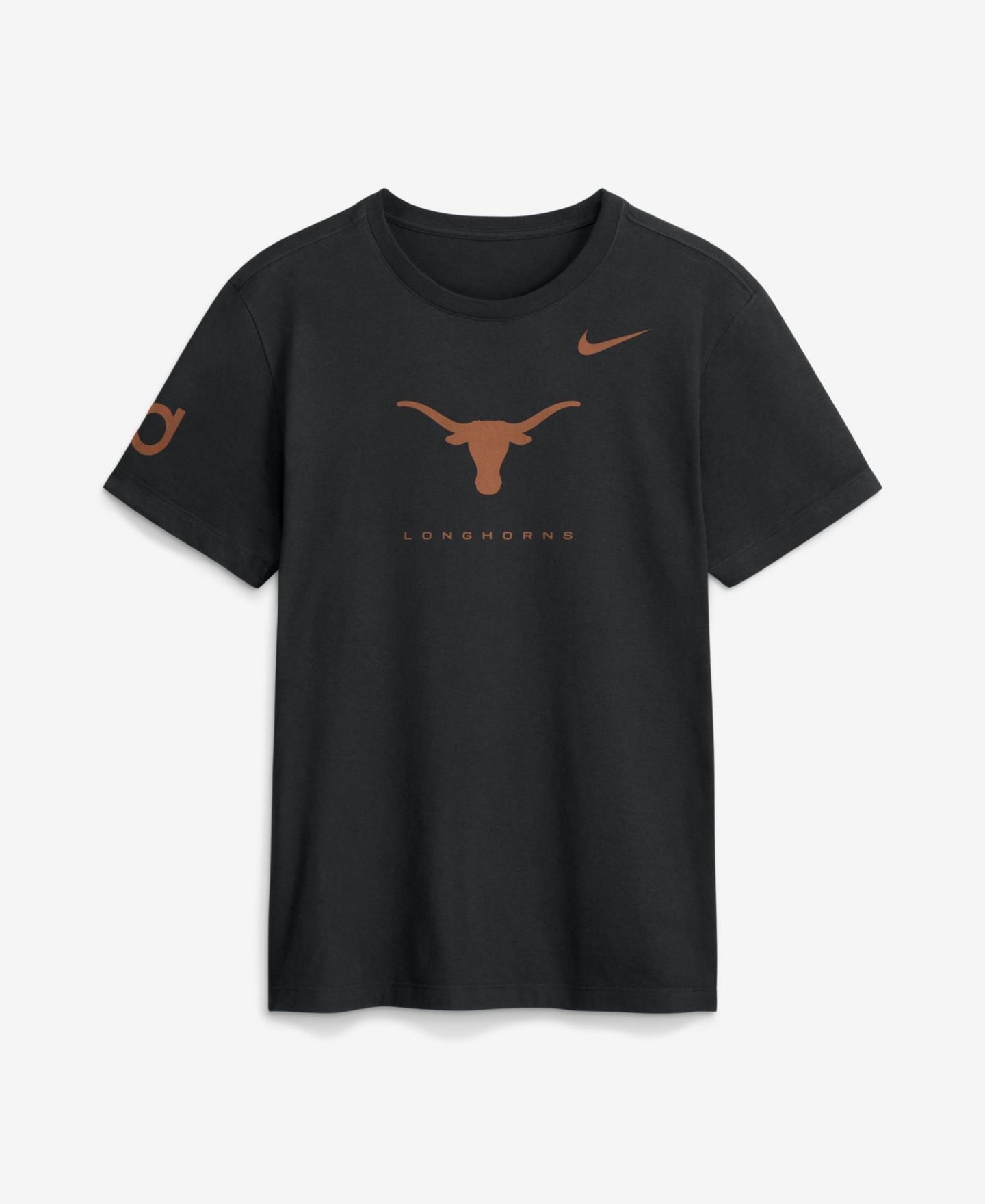 Мужская футболка Nike Black Texas Longhorns Courtside Dri-FIT — фото 2