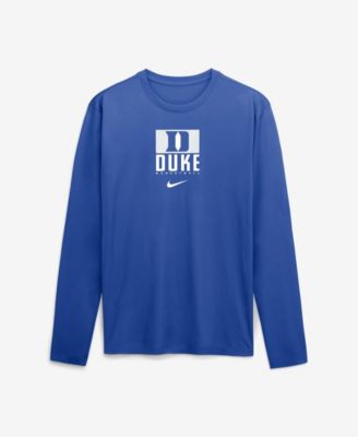 Men's Royal Duke Blue Devils Courtside Legend Dri-FIT Long-Sleeve T-Shirt