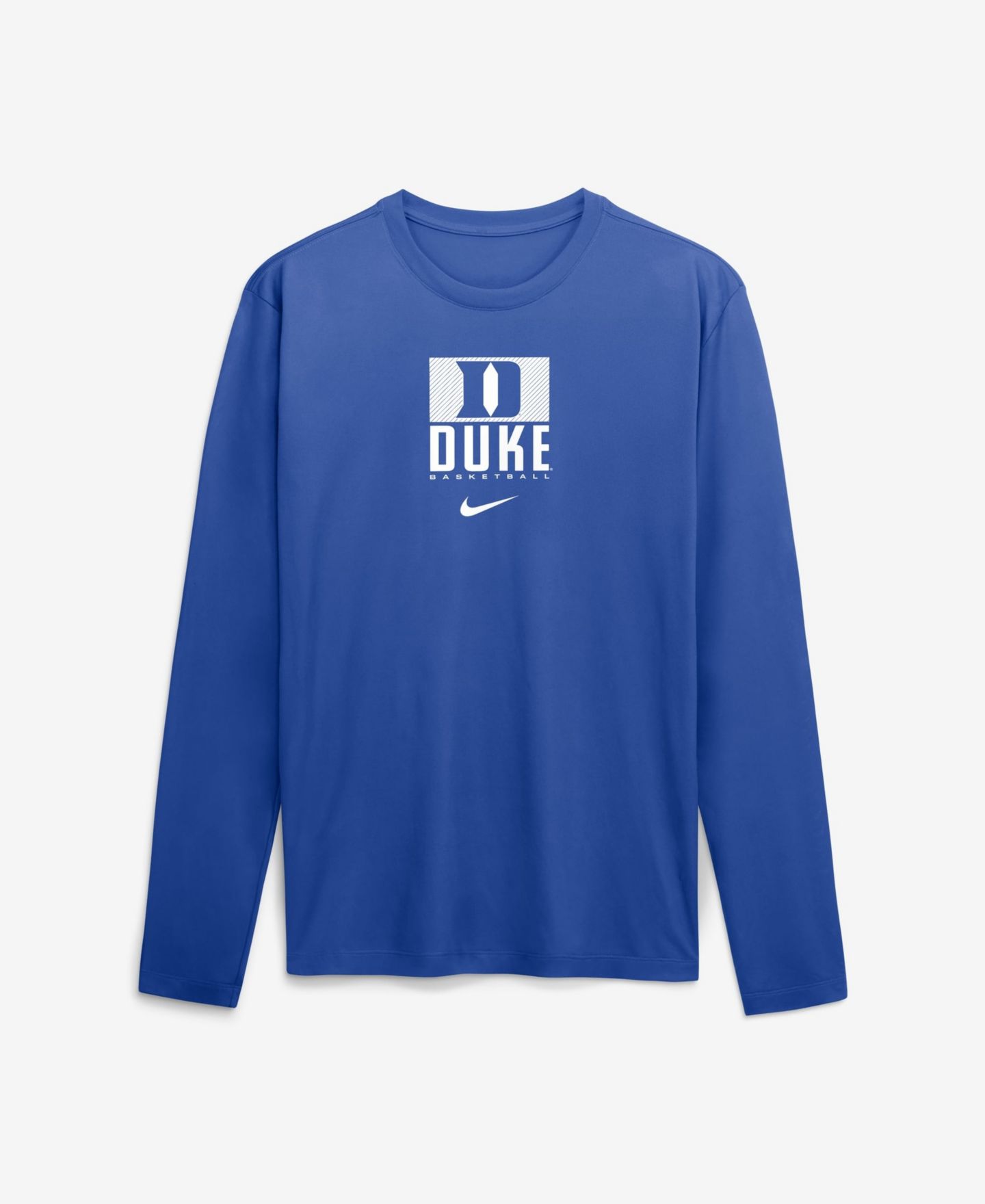 Мужская футболка Nike Royal Duke Blue Devils Courtside Legend Dri-FIT Long-Sleeve — фото 1