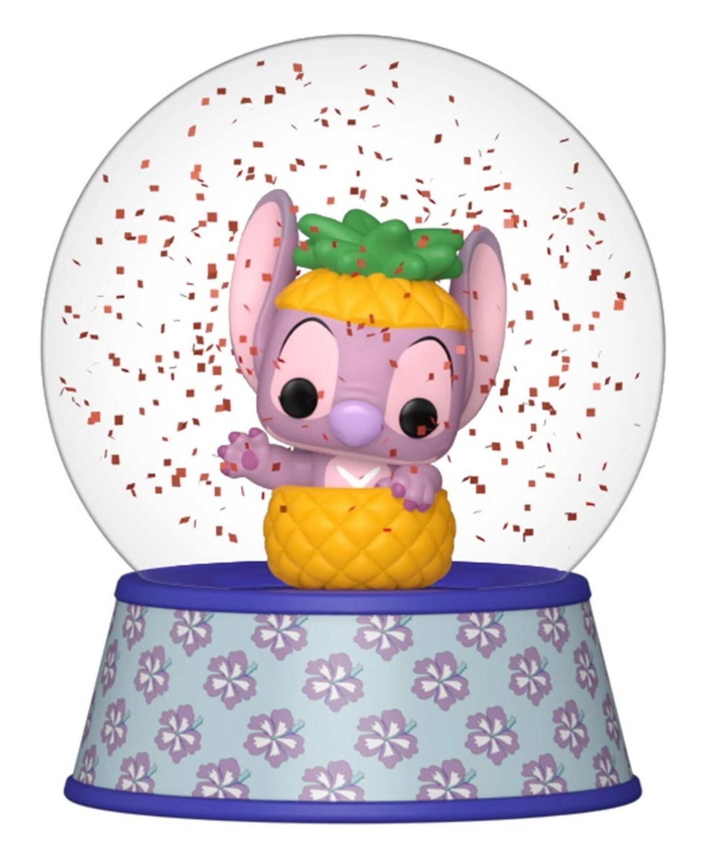 Детская фигурка Funko POP! Mini Glitter Globe Stitch - Angel in Pineapple 3" Vinyl, 1-Piece, 3+ Years, цвет: Разноцветный — фото 1