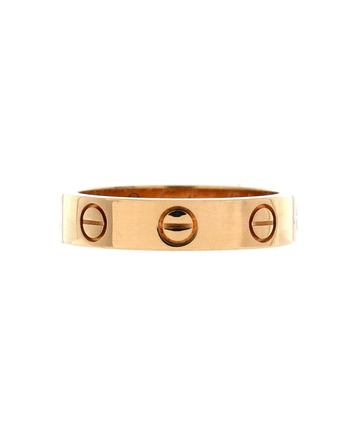Pre-Owned Cartier Love Wedding Band 1 Diamond Ring - 18k yellow gold