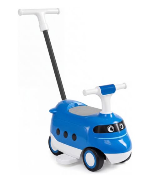 Детская игрушка Mecale 2-in-1 Toddler Ride-On Push Car with Under-Seat Storage, 33 lbs. Capacity, 1–3 года, цвет: Синий