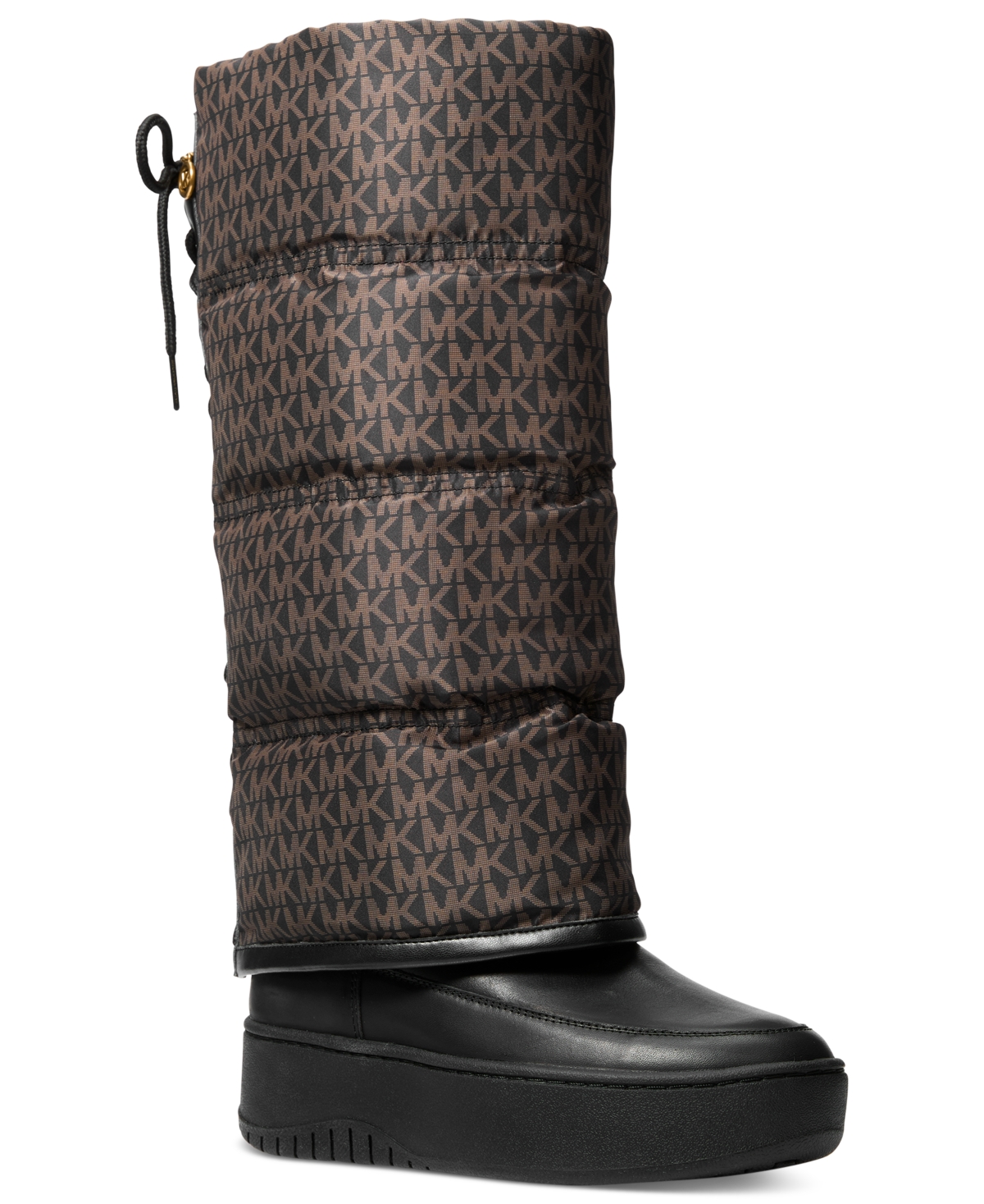 Michael Michael Kors Women's Starling Quilted Puffer Boots - Brown/Black