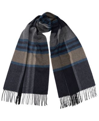 Visconti Wool-Cashmere-Blend Plaid Fringe Scarf