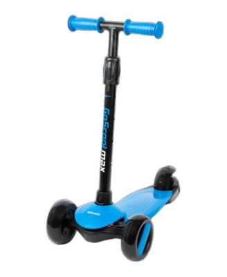 GoScoot Max Adjustable-Height 3-Wheel Kick Scooter, Ages 3+