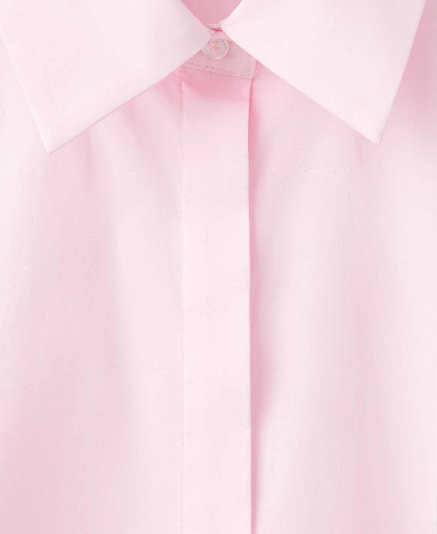 Женская рубашка Mango Sofia Slim-Fit Button-Up Long-Sleeve, цвет: Светлый розовый — фото 5