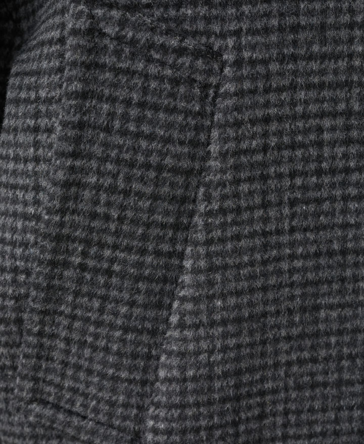 Женская куртка Mango Houndstooth Oversized Wool-Blend, цвет: Тёмно-синий — фото 7