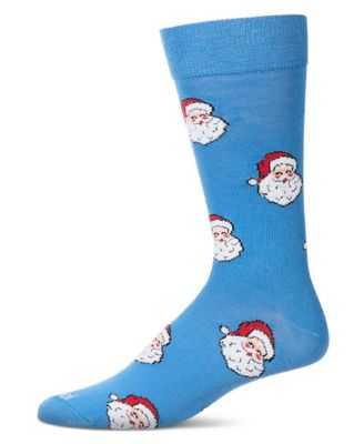 Men's Retro Santa Novelty Crew Socks