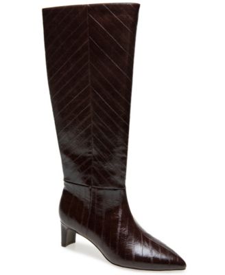 Women's Boysen Knee High Pointed Toe Faux Leather Boots