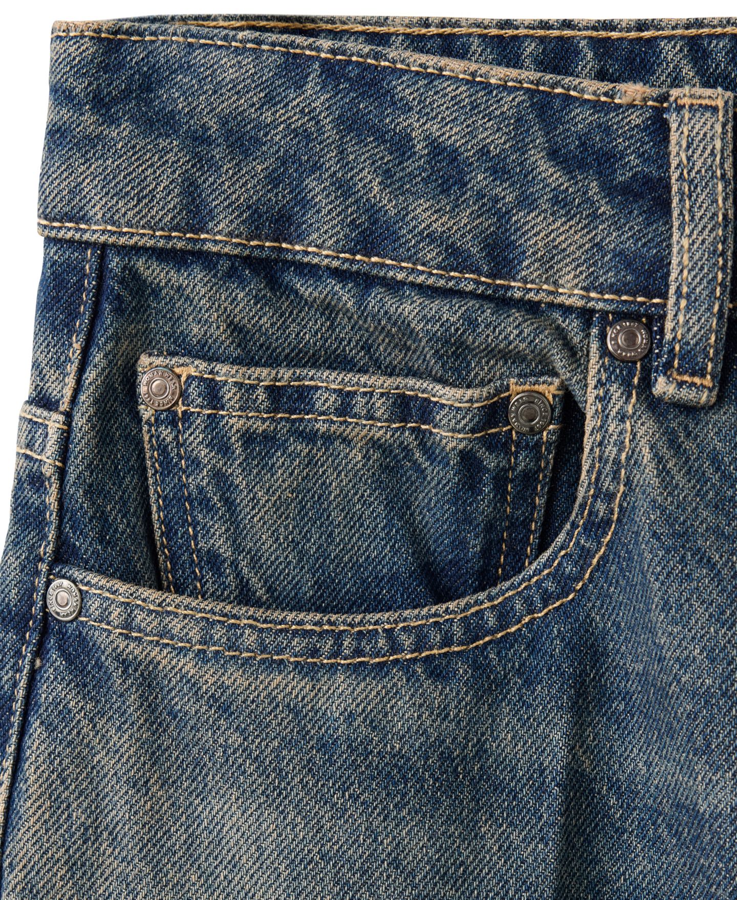 Женские джинсы Mango High-Waist Straight-Leg Denim, цвет: Тёмный винтажный синий — фото 2