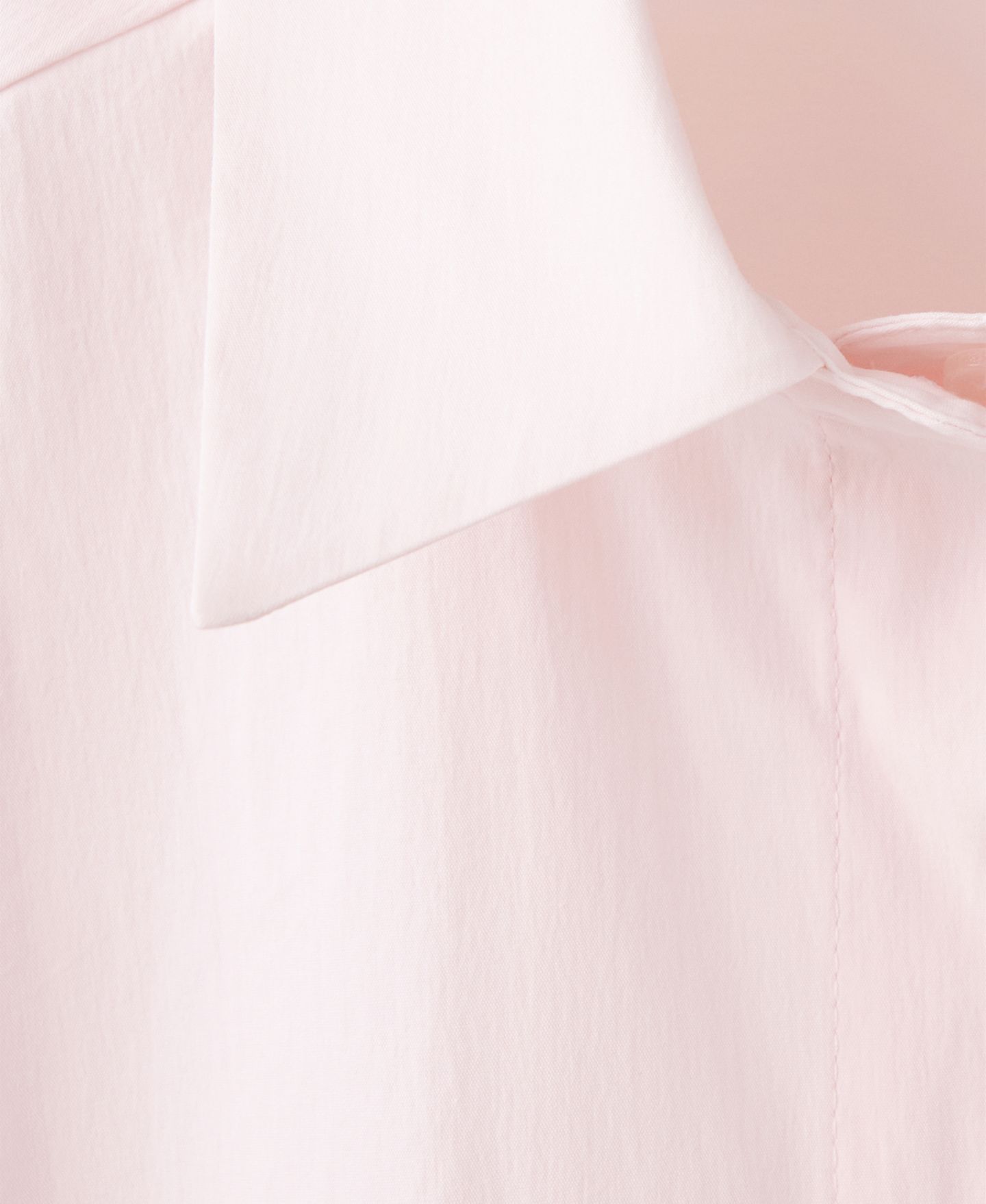 Женский топ Mango Asymmetrical Concealed-Button Cotton-Blend, цвет: Розовый — фото 4