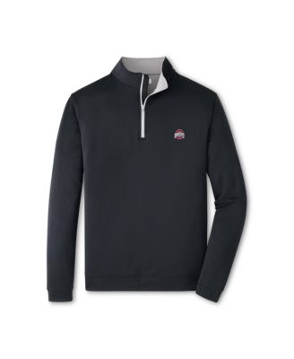 Men's Black Ohio State Buckeyes Perth Quarter-Zip Sweatshirt
