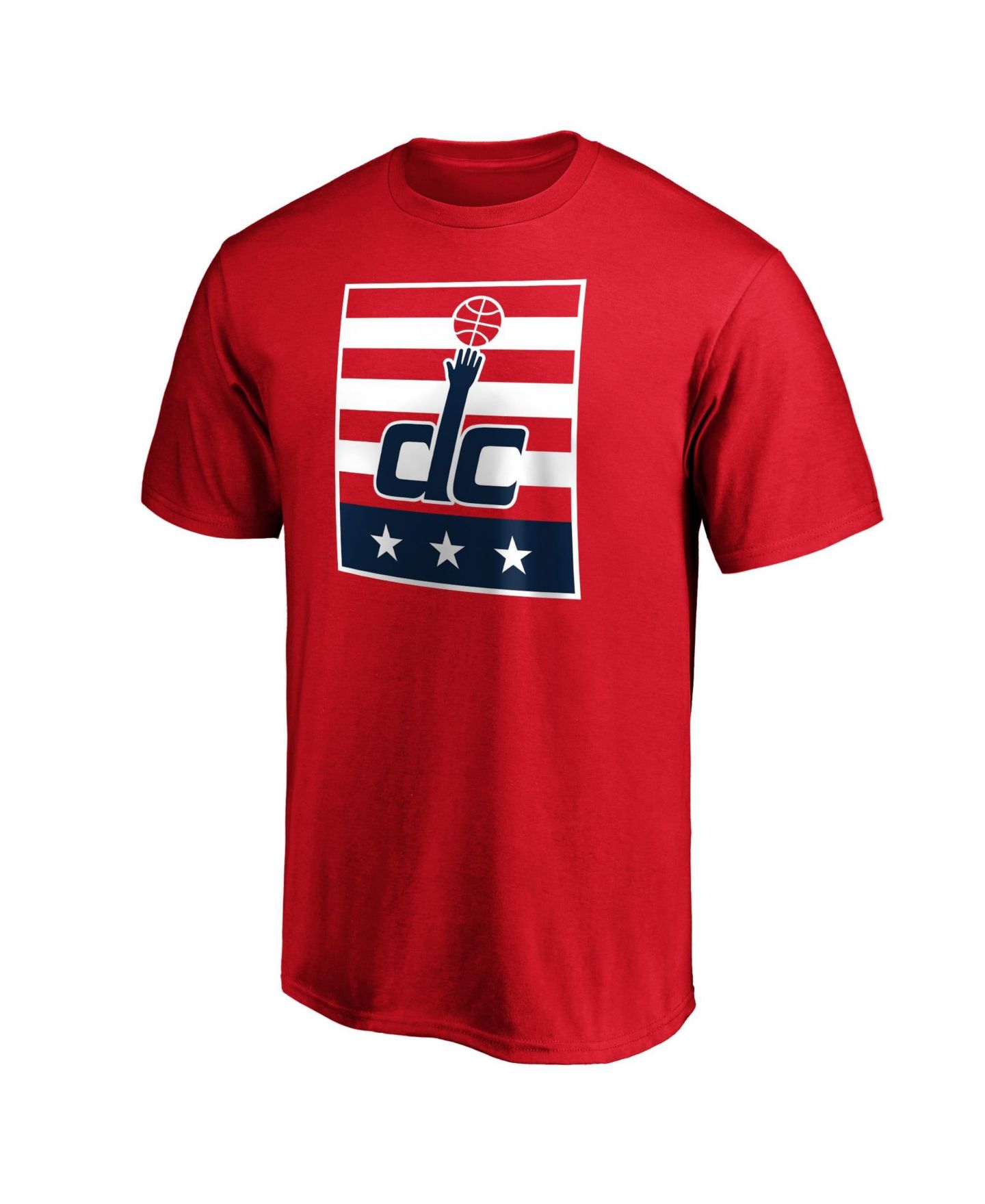 Мужская футболка Fanatics Mto Label Red Washington Wizards DC Block — фото 2