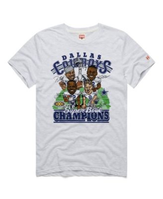 Men's and Women's Ash Dallas Cowboys Super Bowl T-Shirt