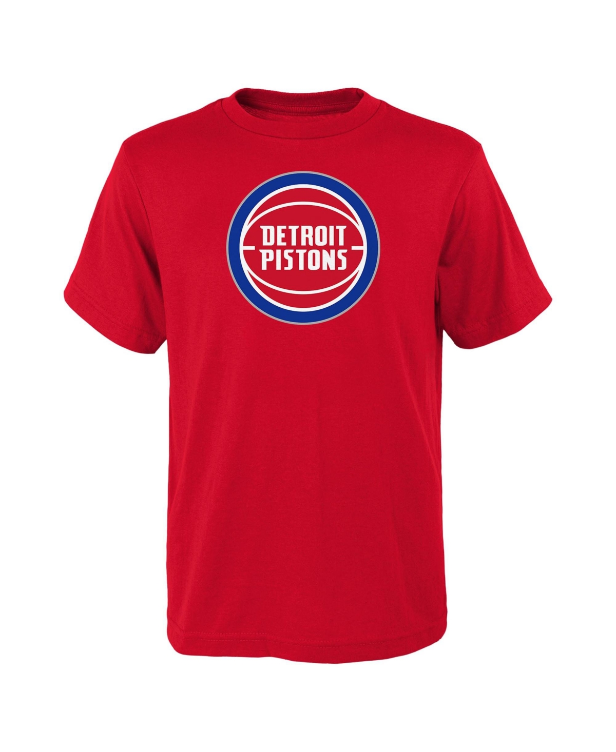 Outerstuff Big Boys' and Girls' Red Detroit Pistons Primary Logo T-Shirt - Red