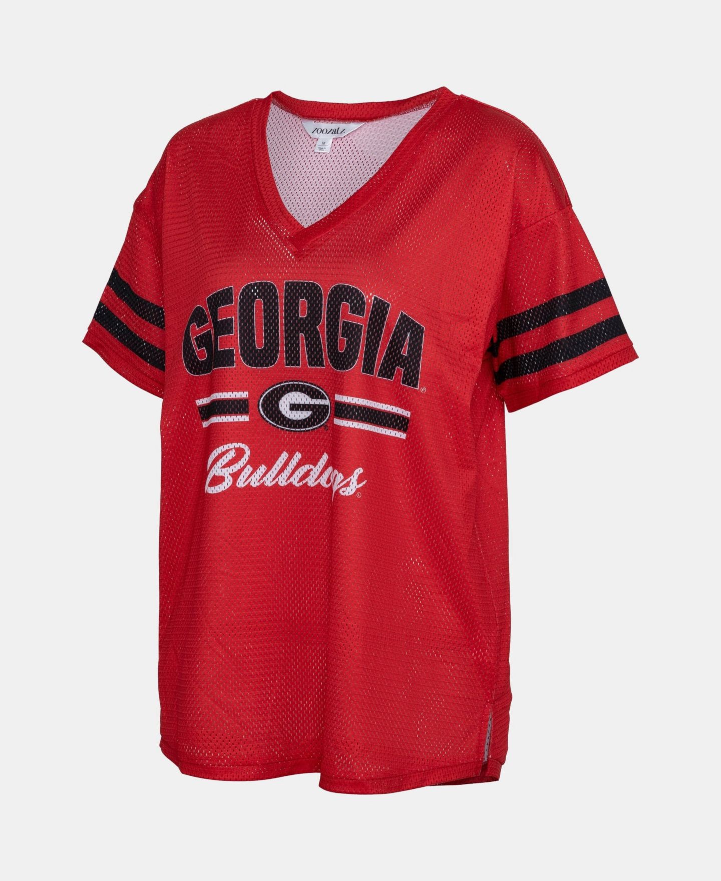 Женская футболка ZooZatz Red Georgia Bulldogs Mesh Jersey Kickoff — фото 2