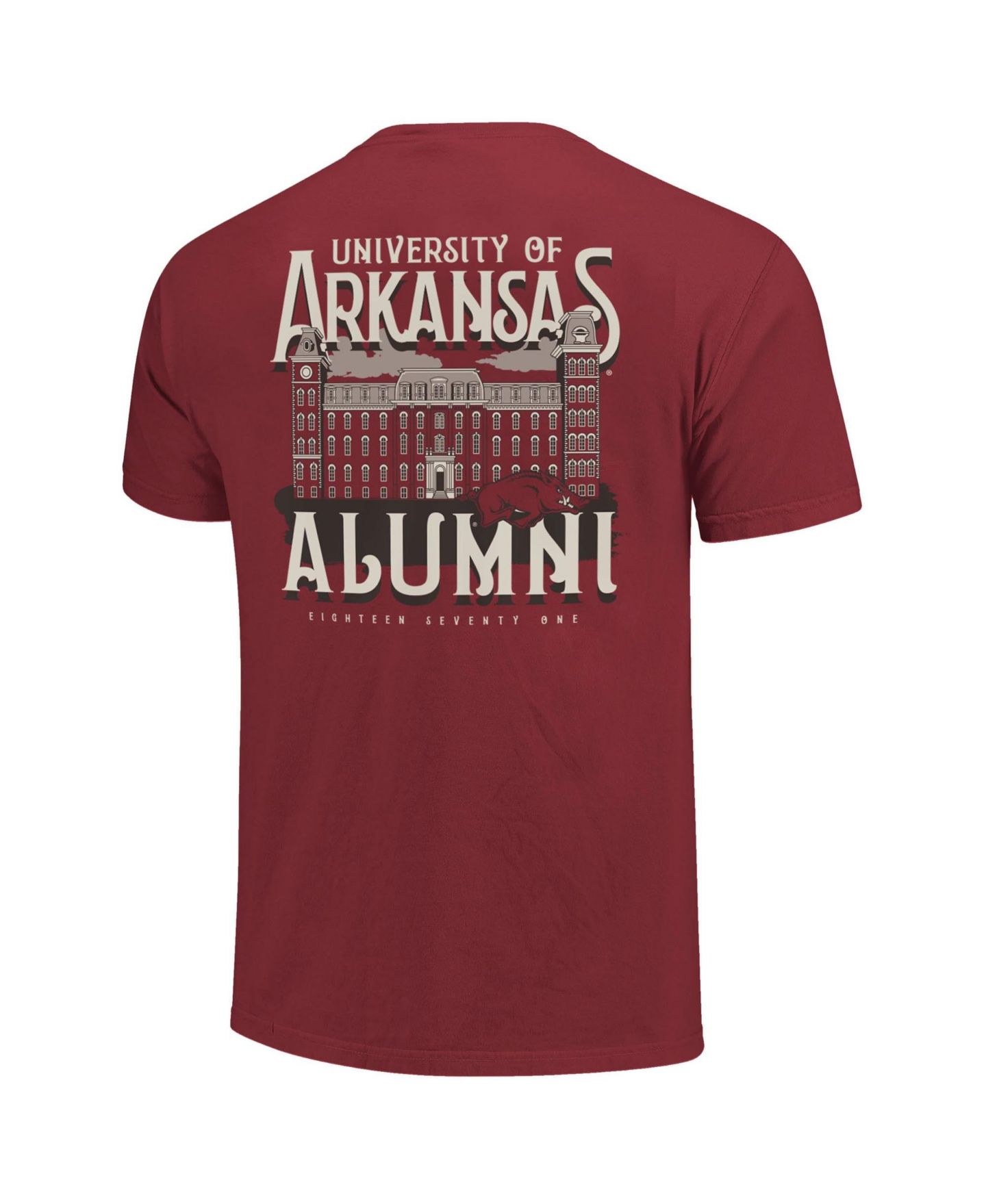 Женская футболка Image One Cardinal Arkansas Razorbacks Comfort Colors Campus Alumni — фото 3