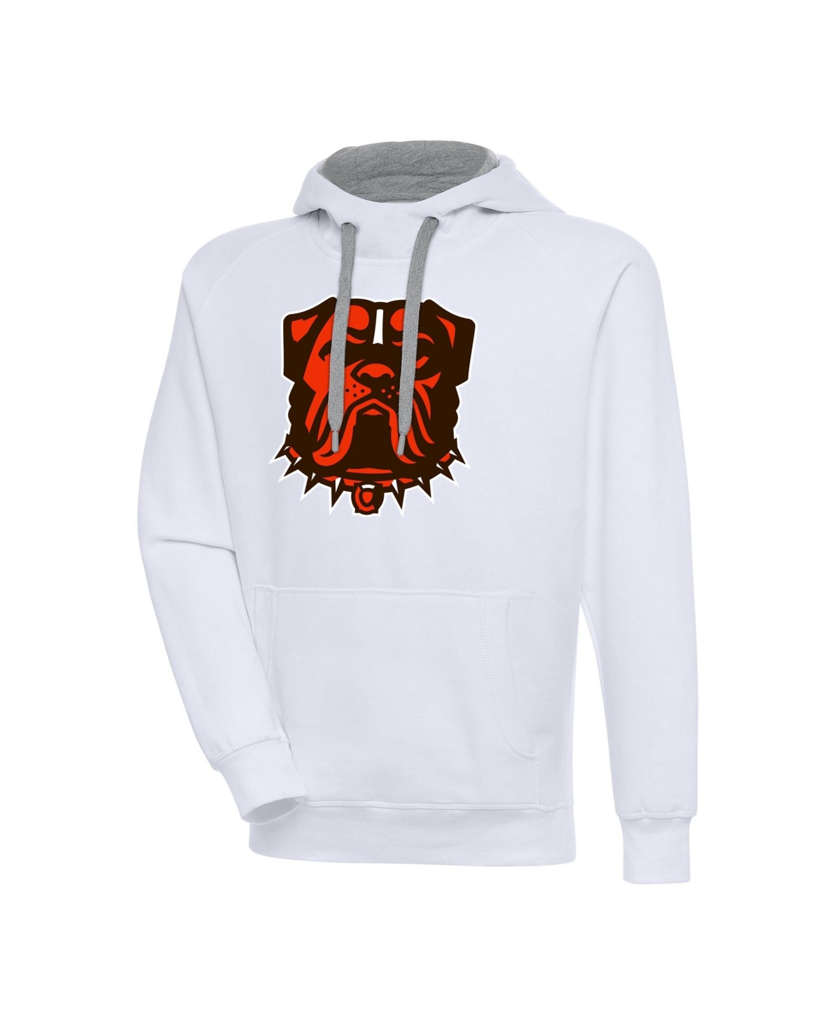 Antigua Men's White Cleveland Browns Victory Pullover Hoodie - White