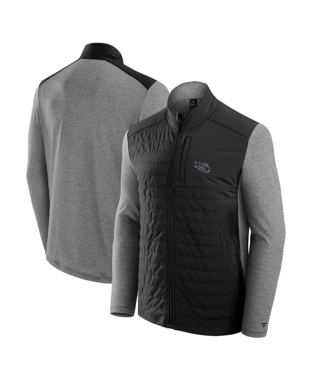 Fanatics Men's Black Lsu Tigers Tonal Primary Logo Full-Zip Jacket - Black