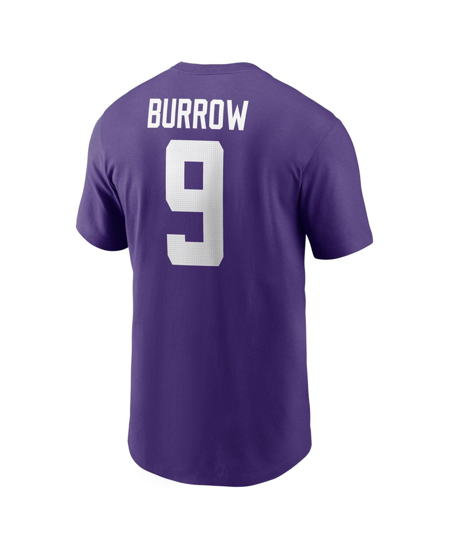 Мужская футболка Nike Joe Burrow Purple LSU Tigers Name & Number — фото 3