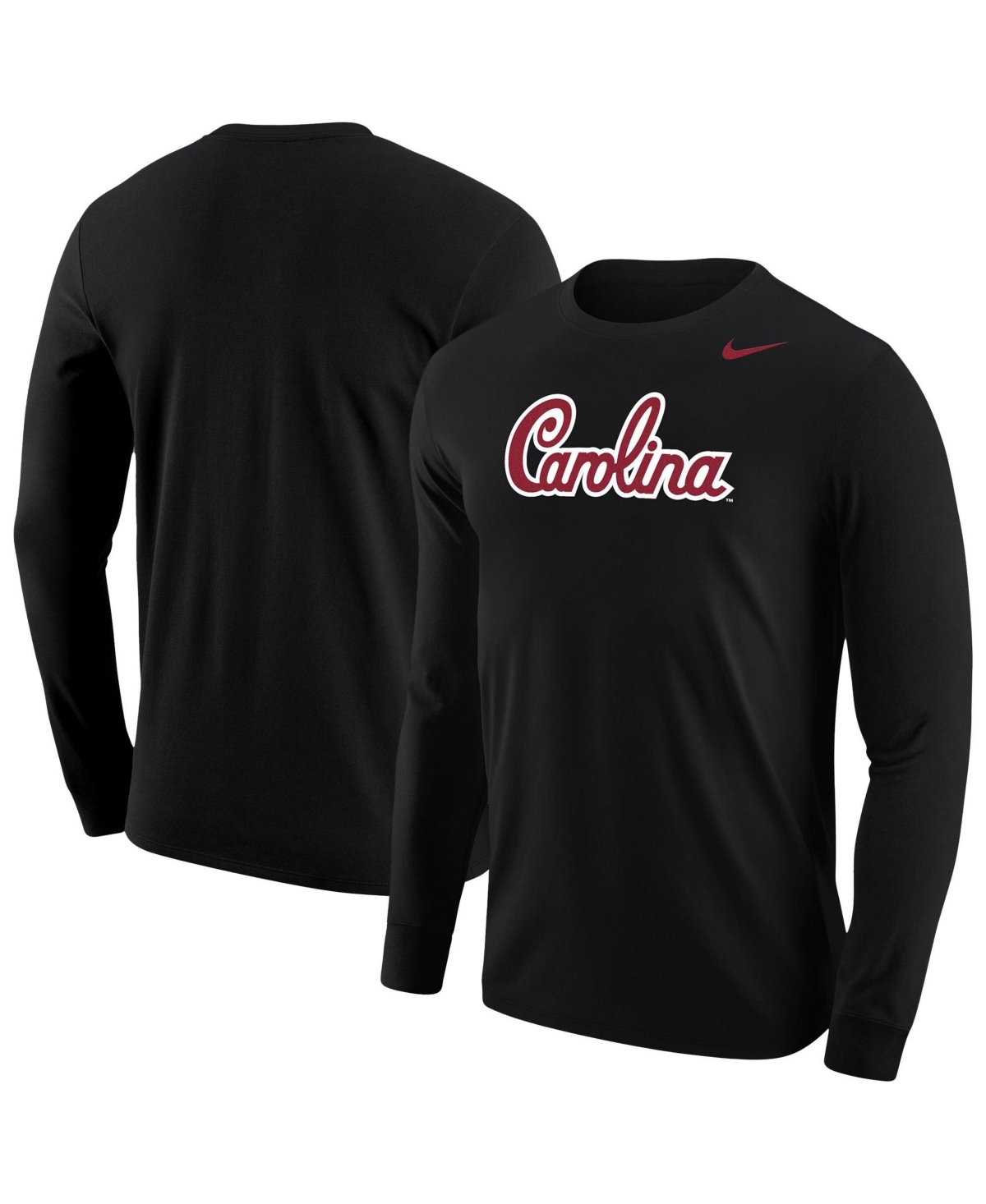 Nike Men's Black South Carolina Gamecocks Script Long-Sleeve T-Shirt - Black