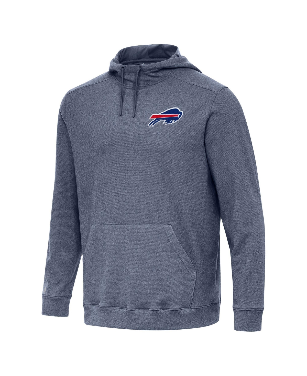 Antigua Men's Heather Navy Buffalo Bills Cloud Pullover Hoodie - Heather Navy