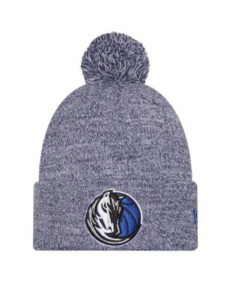 Men's Navy Dallas Mavericks Marled Cuffed with Pom Knit hat