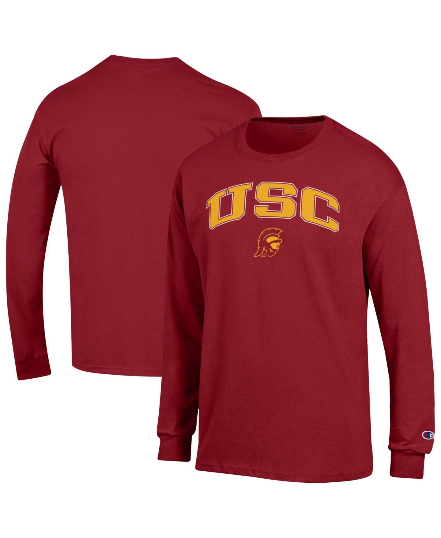 Мужская футболка Champion Cardinal USC Trojans Arch Over Logo Long-Sleeve — фото 1