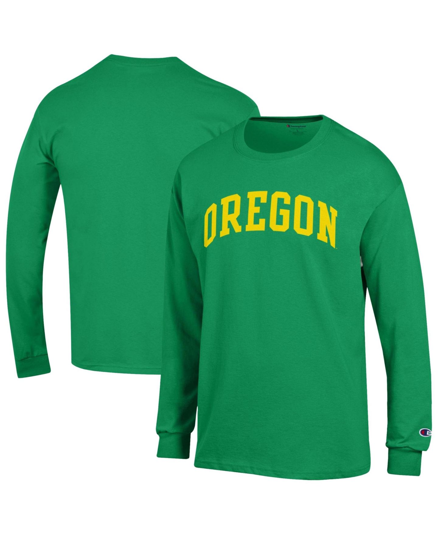 Мужская футболка Champion Kelly Green Oregon Ducks Basic Arch Long-Sleeve — фото 1