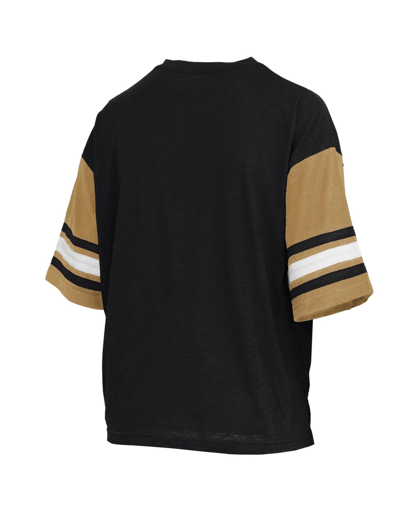 Женская футболка Pressbox Black Colorado Buffaloes Sunday Color block Seal Slub — фото 3