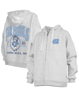 Women's Heather Gray North Carolina Tar Heels Janise Full-Zip Hoodie