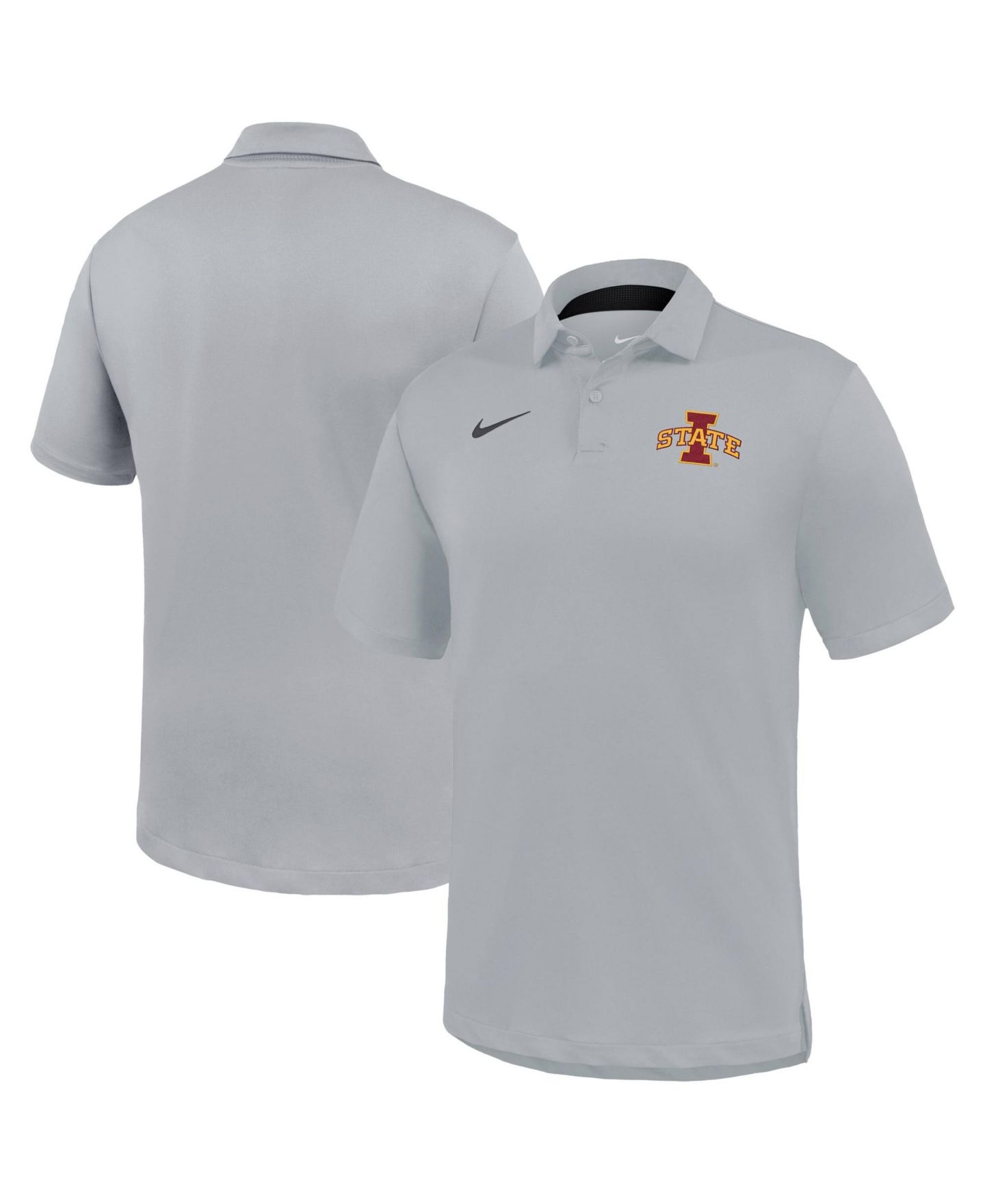 Мужское поло Nike Gray Iowa State Cyclones Dri-FIT Tour Polo — фото 1